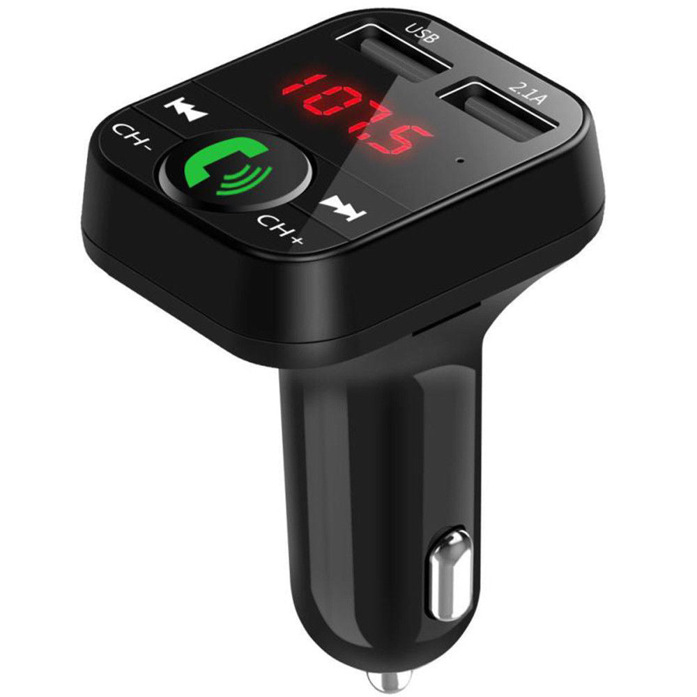 B2 Car MP3 Bluetooth Hands-Free Car Player FM Transmitter Car Charger Receiver