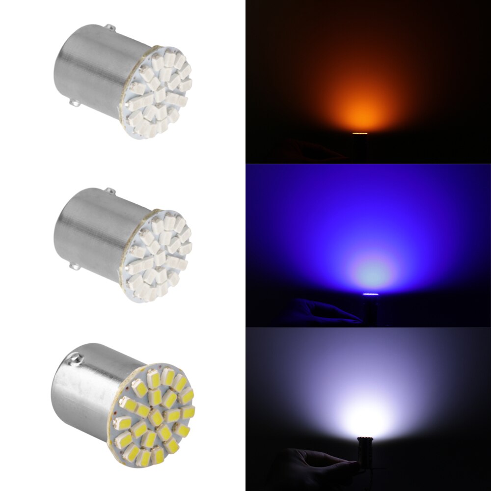 12V 1156 1157 22SMD P21W BA15S BA15D LED Bulb Car Auto Front Lights Brake Lights Turn Lights Parking Lamp Bulbs