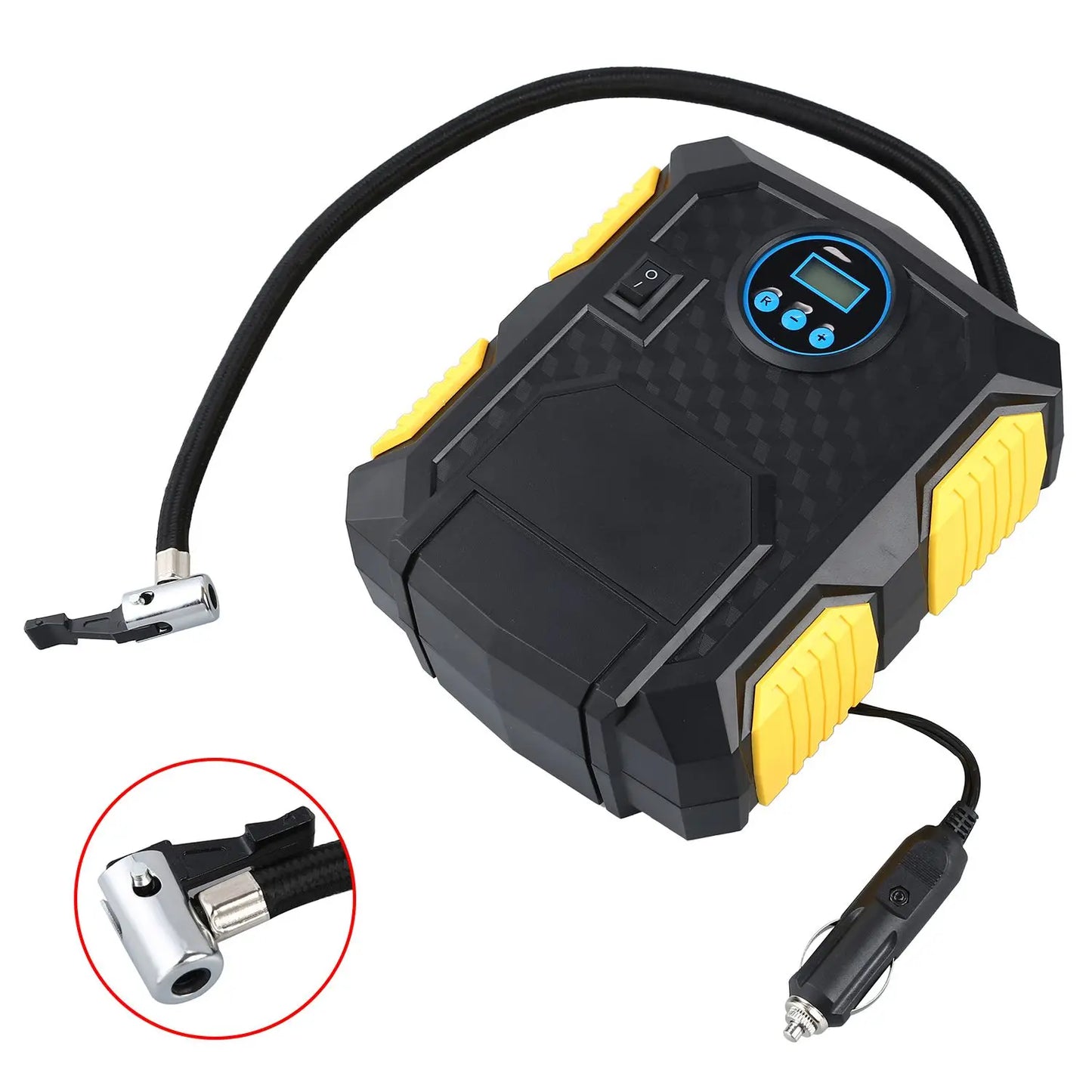 Digital Tire Inflator DC 12 Volt Car Portable Air Compressor Pump 150 PSI Car Air Compressor for Car Bicycles Motorcycles